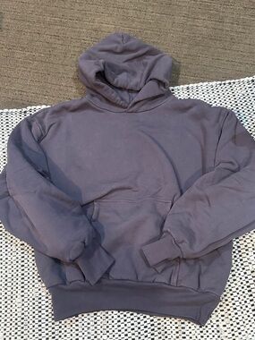 Los Angeles Apparel Plum Double Layer Hoodie size large